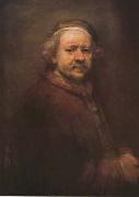 REMBRANDT Harmenszoon van Rijn Self-portrait aged 63 (mk08) France oil painting artist
